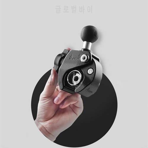 Heavy Duty Aluminum Tough Claw Clamp Mount with 1 inch Diameter Rubber Ball for cell phone for gopro motorcycle