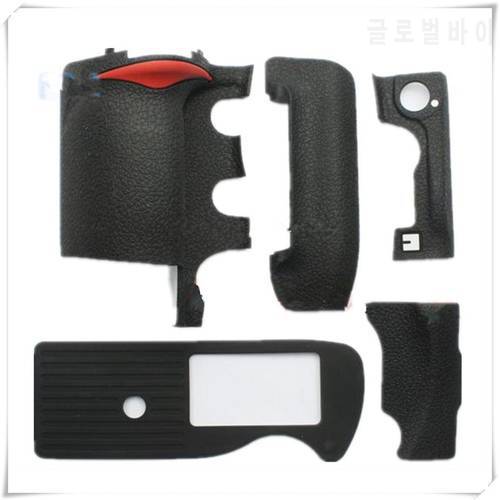 A Set of 5 Pieces New Grip +left side +thumb +bottom +card cover Rubber For Nikon D3 D3s D3x SLR Camera+ 3M Tape
