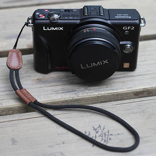 Universal Luxury Leather Wristband Camera Wrist Strap Bundle For DSLR Black Coffee