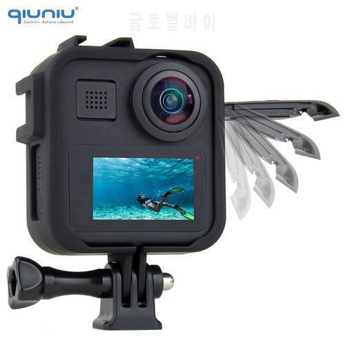 QIUNIU Standard Protective Frame Case Housing Case Shell Cover for GoPro Max 360 Panoramic Camera Go Pro Case Accessories
