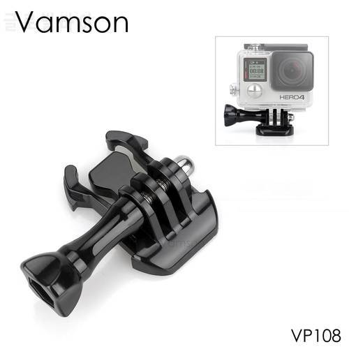 Vamson for GoPro Accessories Helmet Mount Base Adapter Buckle With Long Screw For Gopro Hero 8 7 6 5 4 3 for Xiaomi for Yi VP108