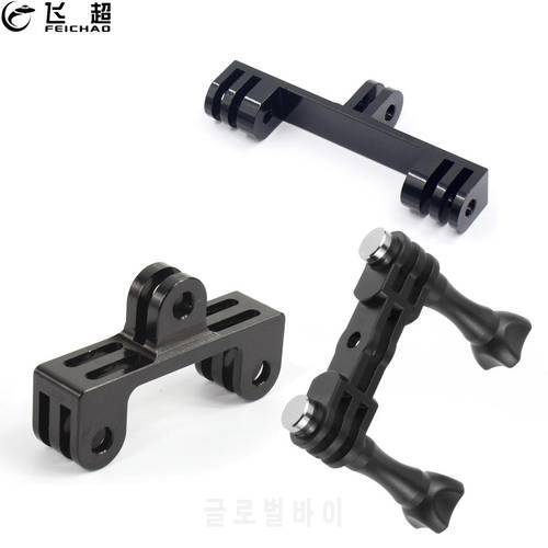 Dual Head Camera Holder Bracket Bridge 2 Mount Tripod Adapter Expansion for GoPro 11 10 9 8 7 6 5 4 Yi for Osmo Action Accessory