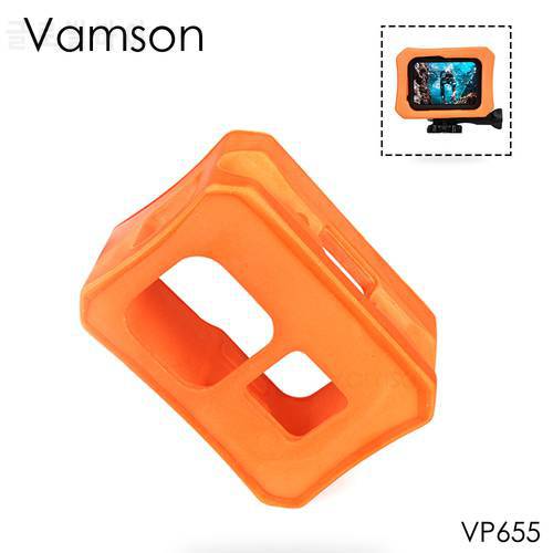 Vamson Protective Sleeve Floating Frame for Gopro Hero 8 Black Anti-Fall Protective Shell Orangeshell VP655
