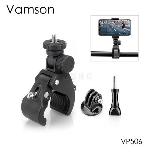 Vamson Motorcycle Bike Bicycle Handlebar Tripod Adapter bracket fro GoPro Hero 7Back/6/5 for DJI OSMO Action for Xiaomi yi-VP506