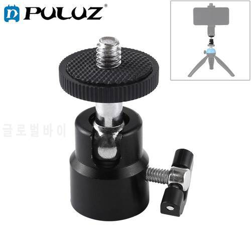 PULUZ 1/4 inch Screw Metal Tripod Ball Head Adapter with Lock