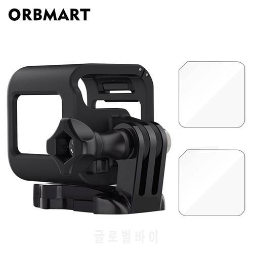 Frame Case for GoPro Session 5 4 Tempered Glass Screen Protector for Go Pro Session 4 5 GoPro Hero 5 Session Camera Accessories