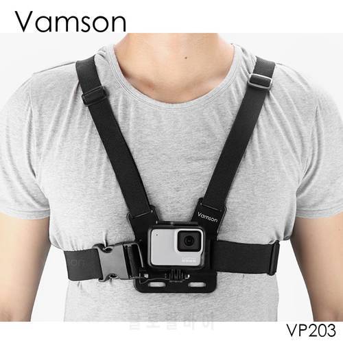 Vamson for Gopro 9 Accessories Chest Strap Belt Body Tripod Harness Mount For Gopro Hero 10 9 8 7 5 6 4 for Xiaomi Yi 4K VP203