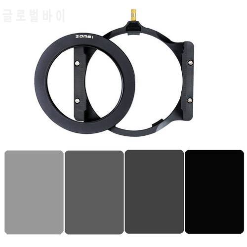 Zomei Cokin Z-Pro Full Gray ND Filter Kit - Full Gray ND2/ND4/ND8/ND16 + Filter Holder Support+Square Filters Adapter Ring