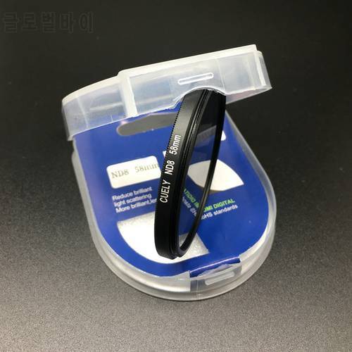 40.5 46 49 52 55 58 62 67 72 77 82mm ND8 Neutral Density filter with box for canon nikon Sony DSLR lens