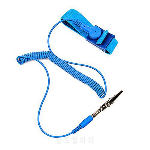 Antistatic Anti Static ESD Wristband Wrist Strap Discharge Cables For Electrician IC PLCC Worke Cordless Wireless Clip