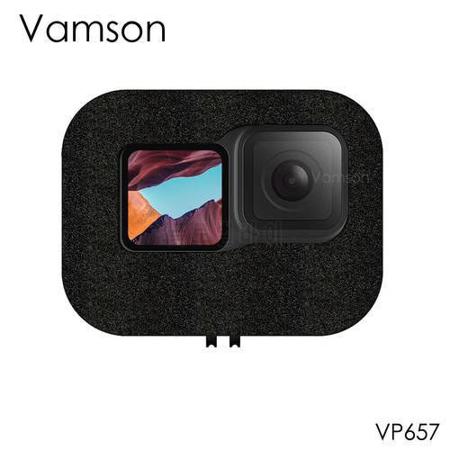 Vamson Wind Slayer Foam Windshield Windscreen Housing Case for GoPro Hero 10 9 Black Camera Sponge Windproof Cap Noise Reduc