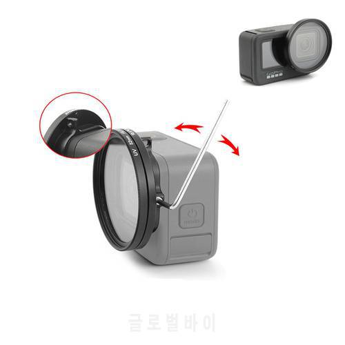 Aluminum alloy 52mm UV Lens Filter Adapter Ring Lens Frame For GoPro Hero 9 Action Camera Accessories