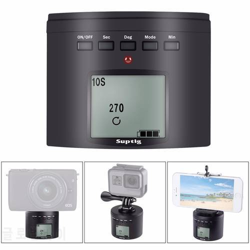 360° Automatic Rotation Photography Delay Gimbal For GoPro Hero 11 10 9 8 7 Max Insta360 ONE R X2 X SLR Mobile Phone Delay Timer