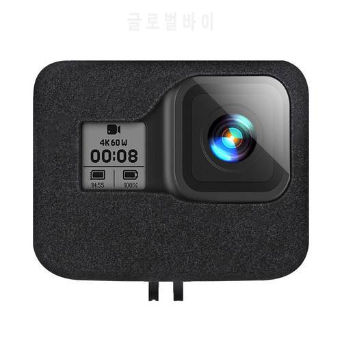 Windshield Wind Noise Reduction Sponge Foam Case Cover Housing Wind Cap For GoPro Hero 8 Black Action Camera Accessories