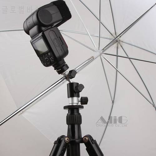 Camera Flash Bracket Hot Shoe Umbrella Holder Swivel Light Stand Adapter Photo Studio Accessories