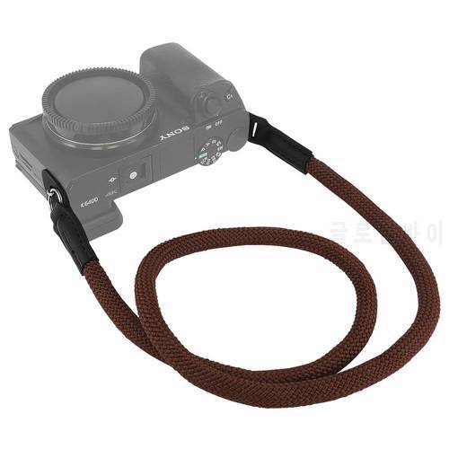 Haoge Camera Neck Strap for Leica Sony Fujifilm Fuji Canon Nikon Panasonic Olympus Climbing Rope Black/Coffee/Pink/Red