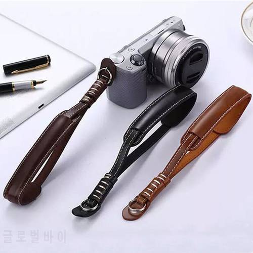 Leather Camera Hand Grip Wrist Strap Rope For Fuji Sony Canon X-T20 X30 X20 X100