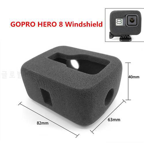 Windslayer Cover for GoPro Hero 8 Black Windshield Wind Noise Reduction Sponge Foam Case for Go Pro 8 Camera Accessories
