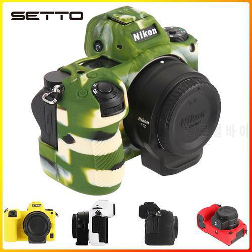 SETTO Rubber Silicone Case Body Cover Protector Frame Skin for Nikon Z6 Z7 Z6II Z7II II Z72 Z62 Mirrorless Camera