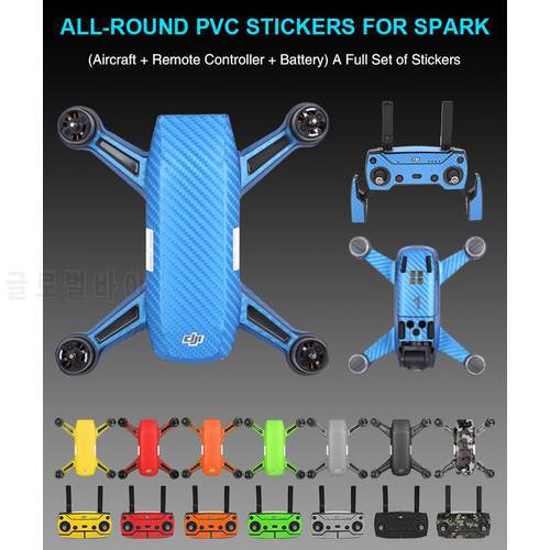 Sunnylife Waterproof PVC Stickers Camouflage Decals Spark Remote Controller Battery Skin Wrap for DJI SPARK Drone Accessory