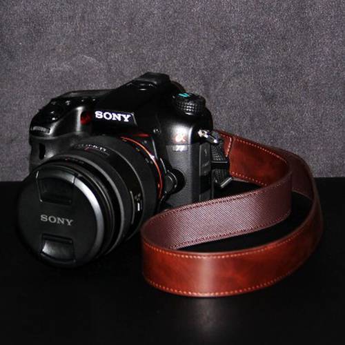 DSLR SLR Camera Neck Shoulder Leather Strap for Canon Sony nikon Pentax Fujifilm Olympus