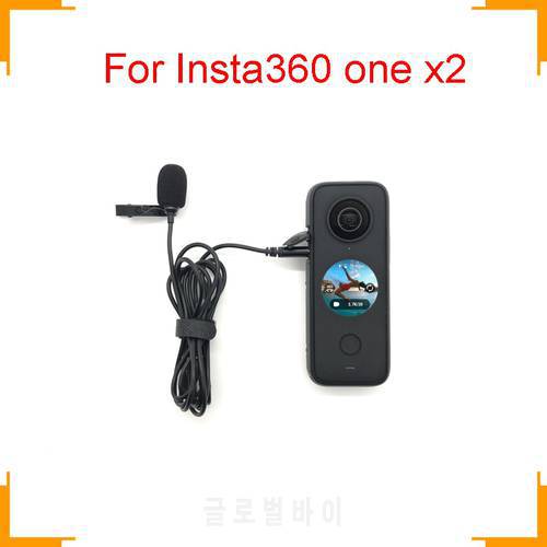 microphone official mic audio for Insta360 one x2 x3 no need mic adapter Handheld camera Accessories hi-fi sound noise reduction