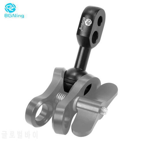 Underwater Diving 1 inch Ball to YS Head Clip Magic Arm for Gopro Video Cam Diving Light Stand Holder Ball Head Butterfly Clip