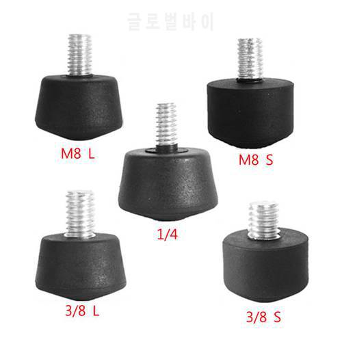 Anti-slip Rubber Foot Pad Feet Spike Photography Accessories for Tripod Monopod 3/8 Inch 1/4 Inch M8 Kits Universal