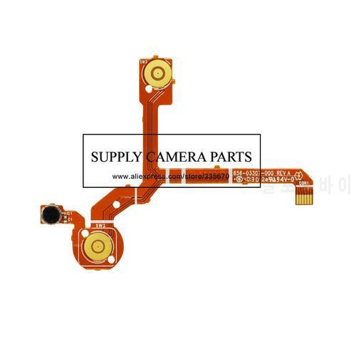 \1Pcs For Gopro hero3+ Plus Shutter Side Buttons Microphone Flat hero3+Flex Cable for Gopro3 Hero 3+plus camera Repair Part