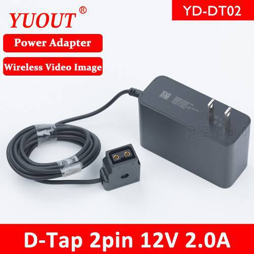YUOUT YD-DT02 Wireless transmission equipment power conversion line Connector Adapter D-Tap 2pin 12V 2.0A