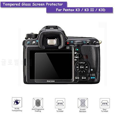 9H Tempered Glass LCD Screen Protector Real Glass Shield Film For Pentax K3 / K3 II / K3D Camera Accessories