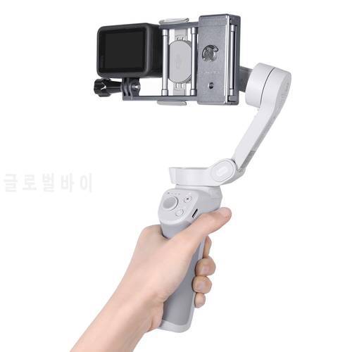Handheld Gimbal Action Camera Adapter Switch Mount holder clip Plate Stabilizer for GoPro 9/8/Osmo Action for OM 4/Osmo Mobile 3