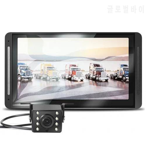 ELRVIKE 2021HD Front And Rear Dual Recording 7-inch Truck Recorder, 24 V Night Vision Vehicle Recorder, Reversing Image