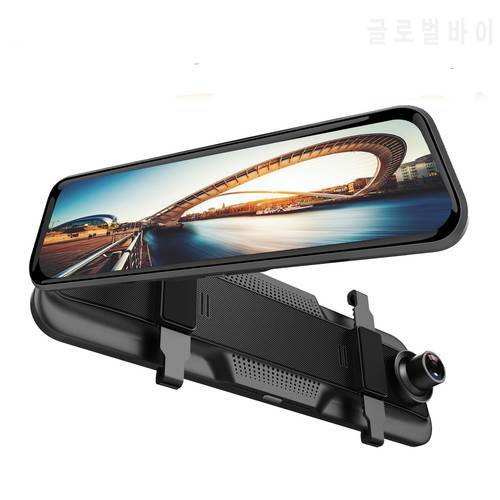 New Full Screen Touch Front And Rear Dual Recording Rear View Mirror 10 Inch High Definition Night Vision Vehicle Mounted Record