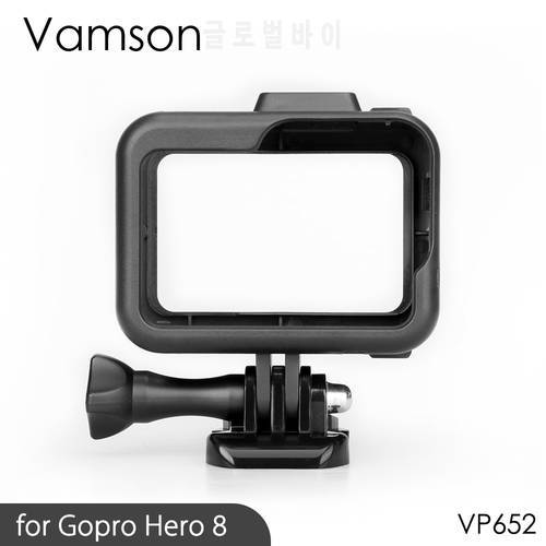 Vamson for Gopro Hero 8 Black Protective Frame Case Border Cover Housing Mount for Go pro Hero 8 Accessory VP652