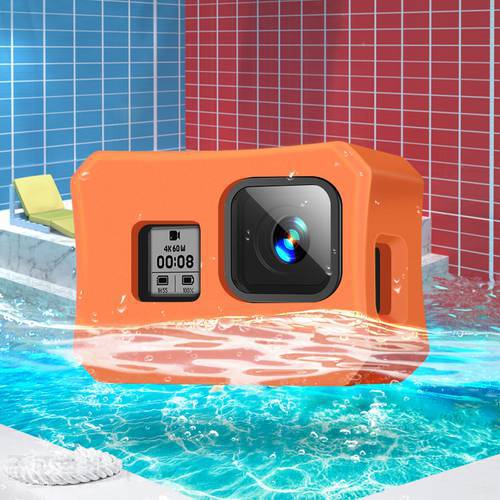 Orange Floaty Case Protective Surfing Cover for Gopro Hero 8 Black Water Accessory Floating Housing Anti-Sink