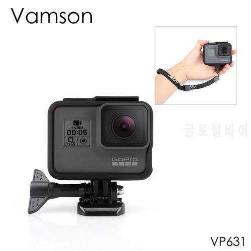 Vamson Protective Frame Case Housing Base Mount Accessories for Go Pro Hero7 6 5Black 7 Silver/White Camera VP631