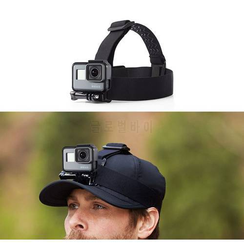 Adjustable Head Strap Band for Gopro Hero 9 8 7 6 5 Mount Belt Headband with Chin Belt for DJI Osmo Action Camera Accessories