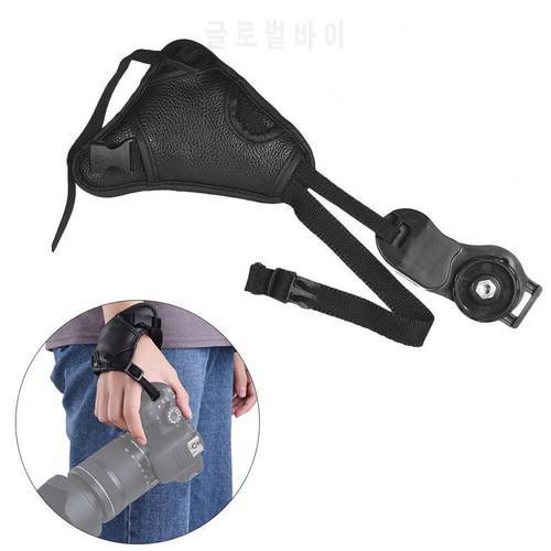 1pc Hand Grip Camera Strap PU Leather Hand Strap Adjustable Photography For Camera Strap Accessories Camera For DSLR Wrist S1P1