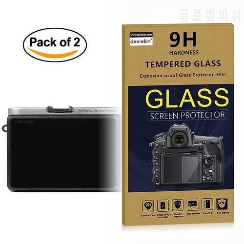 2x Self-Adhesive 0.3mm Glass LCD Screen Protector for Samsung NX500 Smart Camera