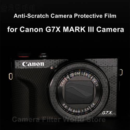 G7X3 G7XIII Camera Stickers Coat Wrap Cover Film For Canon G7X MARK III PowerShot G7 X Mark III Camera Skin Protector Sticker