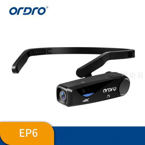ORDRO 2021 EP6 Head Mounted Ultra HD camera 4K Image Quality Sports Partner Professional Camera