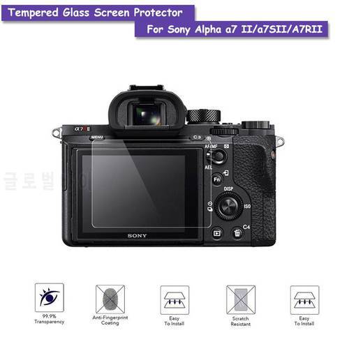 9H Tempered Glass LCD Screen Protector Shield Film for Sony Alpha a7 II/a7SII/A7RII