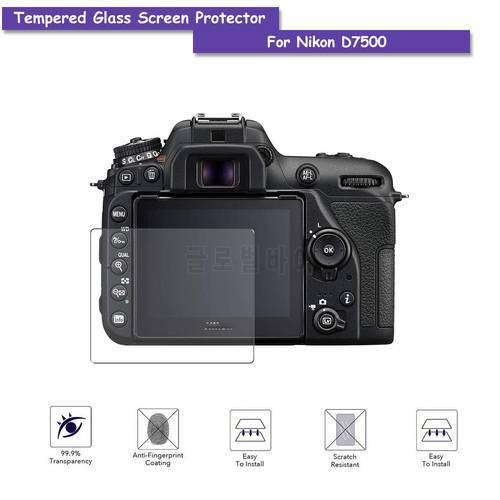 9H Tempered Glass LCD Screen Protector Shield Film for Nikon D7500 DSLR Camera Accessories