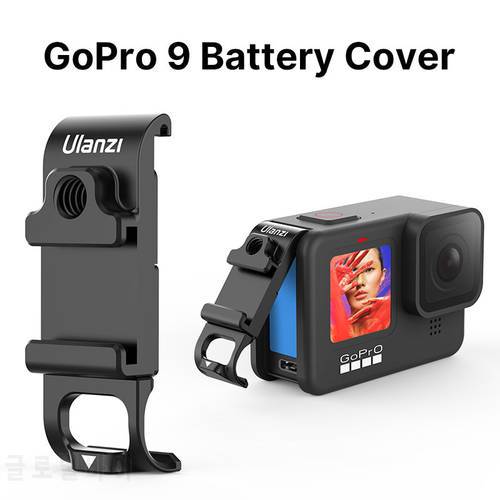 Ulanzi G9-6 Metal MultiFunction Battery Cover For GoPro Hero 11 10 9 Black 1/4&39&39 Screw Cold Shoe Mount Fill Light Microphone