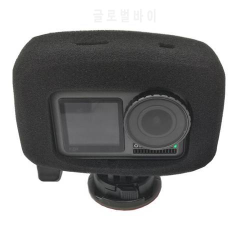 Suitable for DJI OSMO ACTION Sports Camera Windshield High-density Frame Sponge Noise Reduction Foam Windshield Accessories