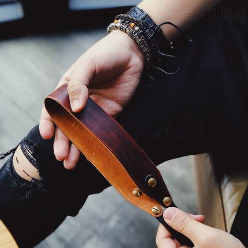 Universal Handmade Leather Camera Strap Band Hand Belt Strap fit for Leica Canon Fuji Nikon Olympus