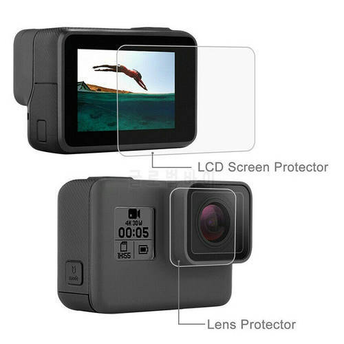Tempered Glass Screen Protector Cover Case for GoPro Hero 7 6 5 Black Lens Protection Protective Film Gopro 7 6 5 Accessories