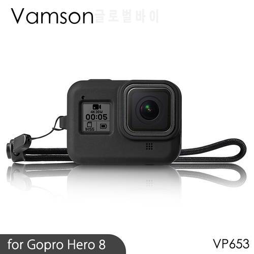 Vamso for GoPro Hero 8 Black Accessories Case Protective Silicone Case Skin for GoPro Hero 8 Black Hero Camera VP653