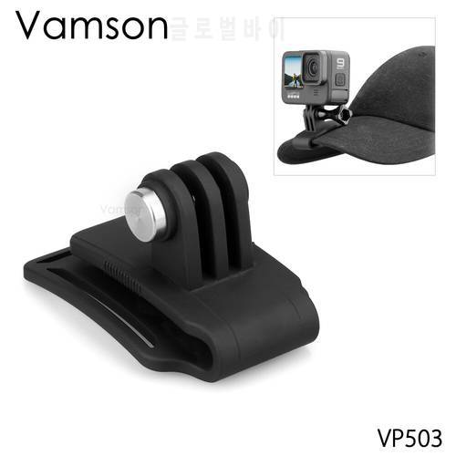 Vamson Hat Clip Bracket Mount Kit With Screw Head Adapter and Screw for Go Pro 11 10 9 8 7 6 for insta360 X3 ONE X2 for DJI OSMO